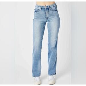 Judy Blue Women’s High Waisted Tummy Control Contract Straight Leg Jeans Size 1